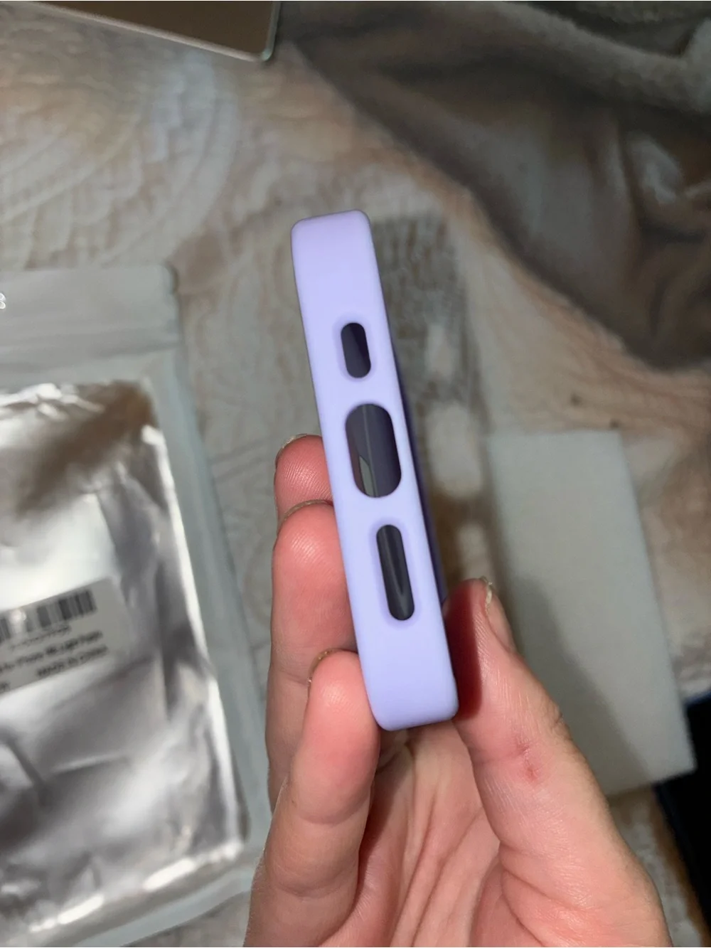 Amazon Lilac Silicone IPhone 16e Phone Case NWT